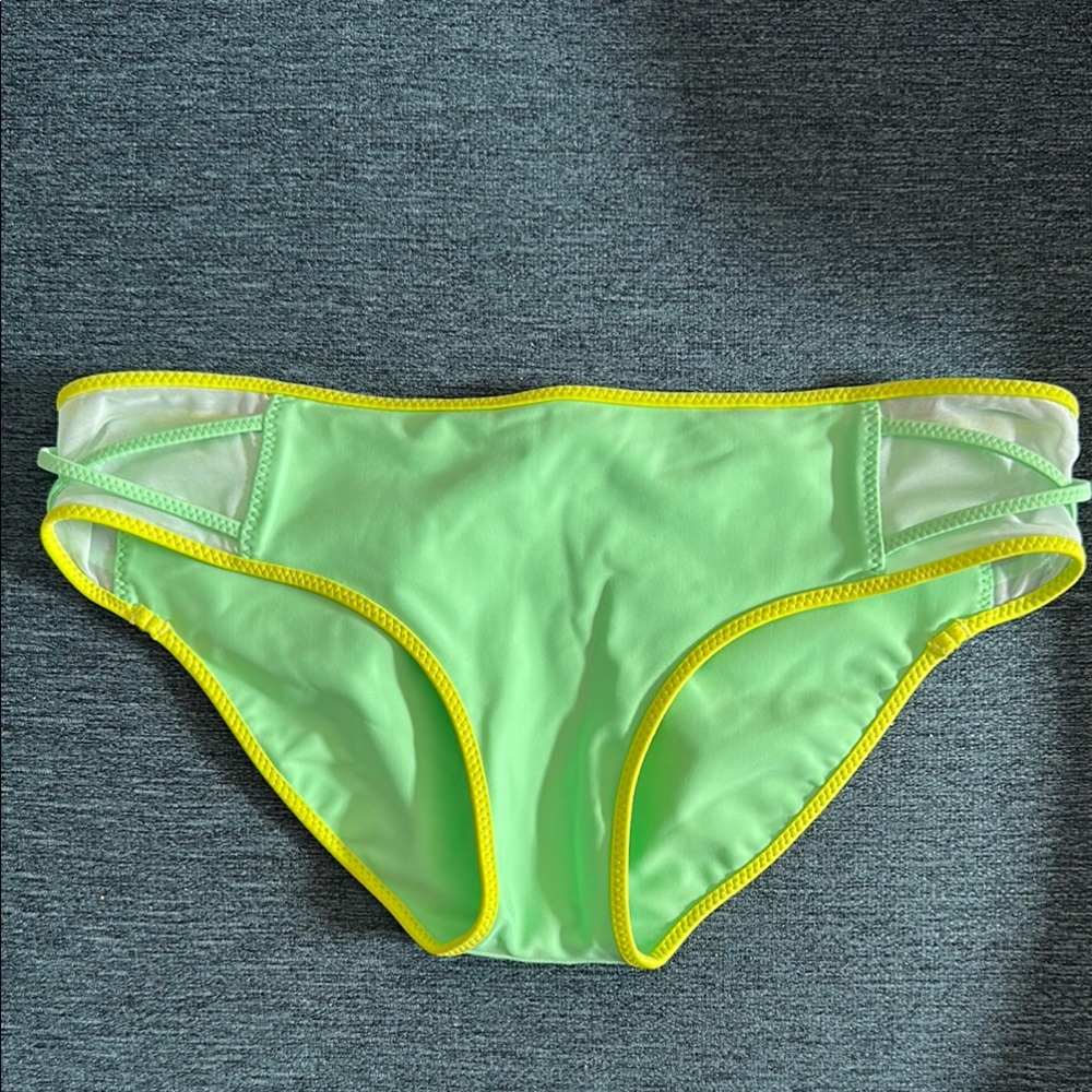 Lululemon Lime Green and Yellow Bikini Bottoms